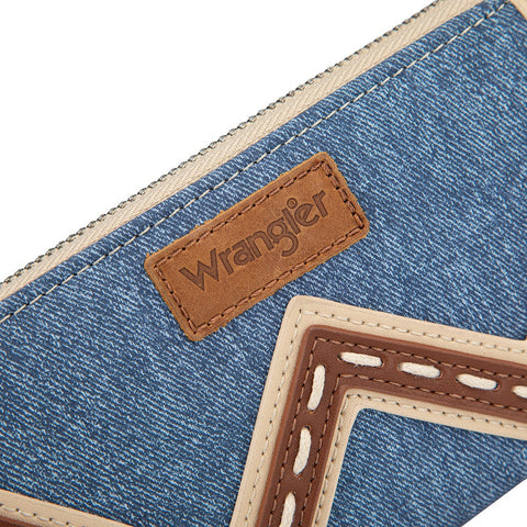 Wrangler Western Chevron Contrast Stitch RFID Wallet