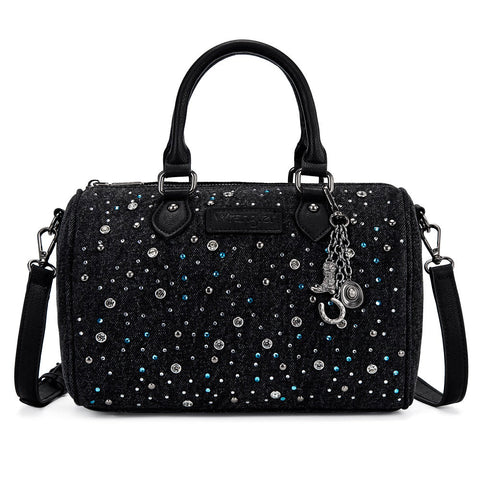 Wrangler Western Rhinestone Denim Boston Bag