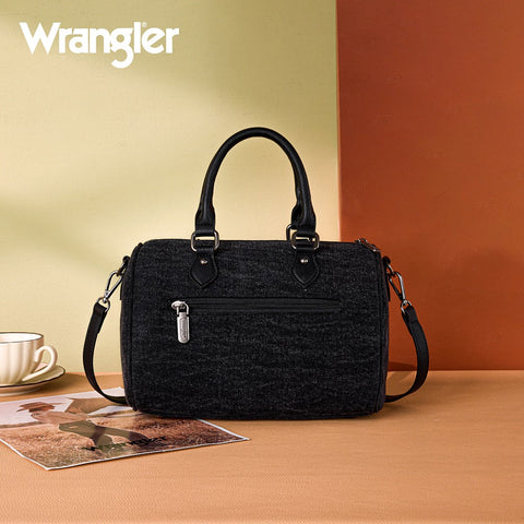 Wrangler Western Rhinestone Denim Boston Bag