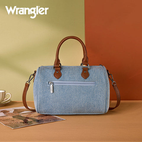 Wrangler Western Rhinestone Denim Boston Bag