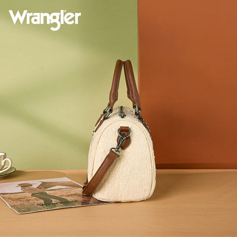 Wrangler Western Rhinestone Denim Boston Bag