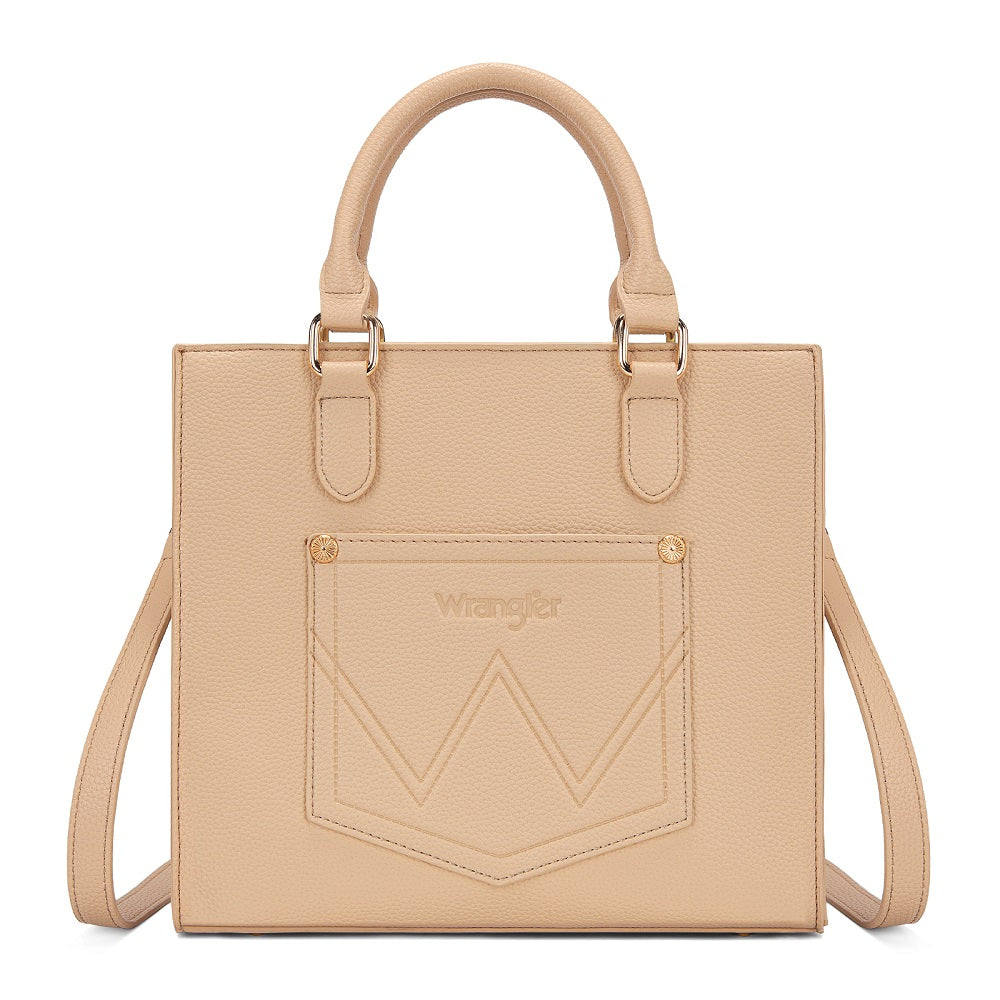 Wrangler Daisy Print Chevron Tote Crossbody Bag