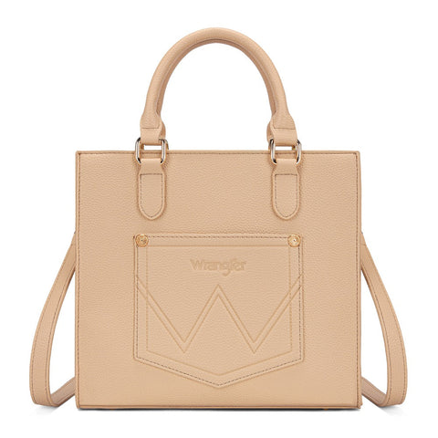Wrangler Daisy Print Chevron Tote Crossbody Bag