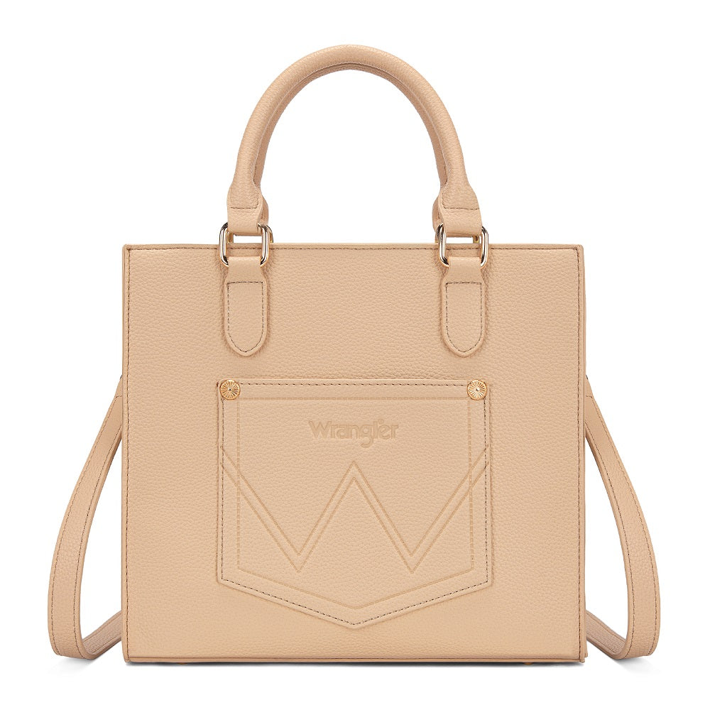 Wrangler Daisy Print Chevron Tote Crossbody Bag