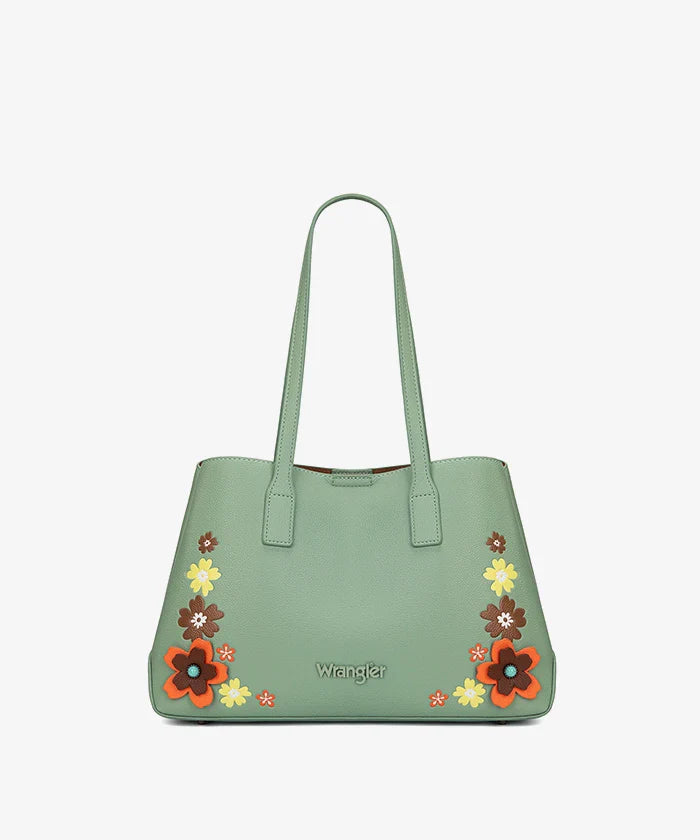 Wrangler 3D Floral Appliqués Tote Bag in GN