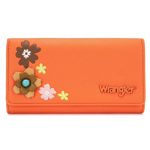 Wrangler Multi Floral Turquoise RFID Long Wallet