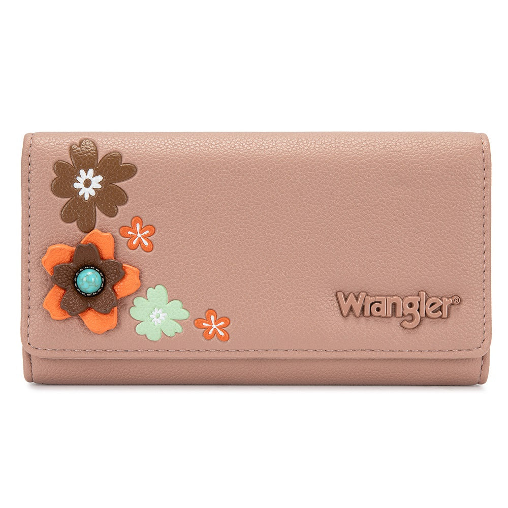 Wrangler Multi Floral Turquoise RFID Long Wallet