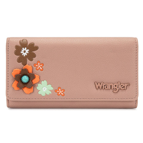 Wrangler Multi Floral Turquoise RFID Long Wallet