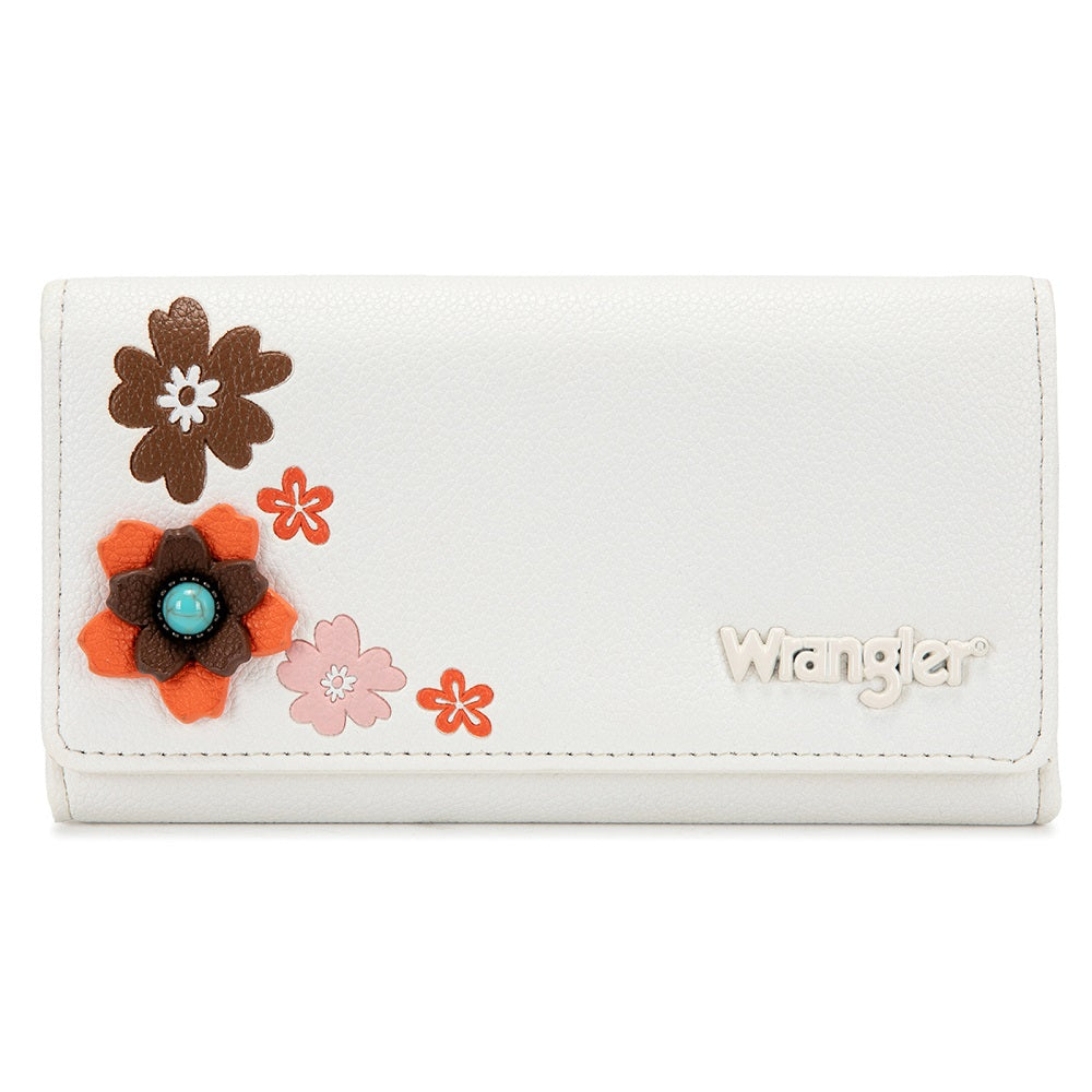 Wrangler Multi Floral Turquoise RFID Long Wallet