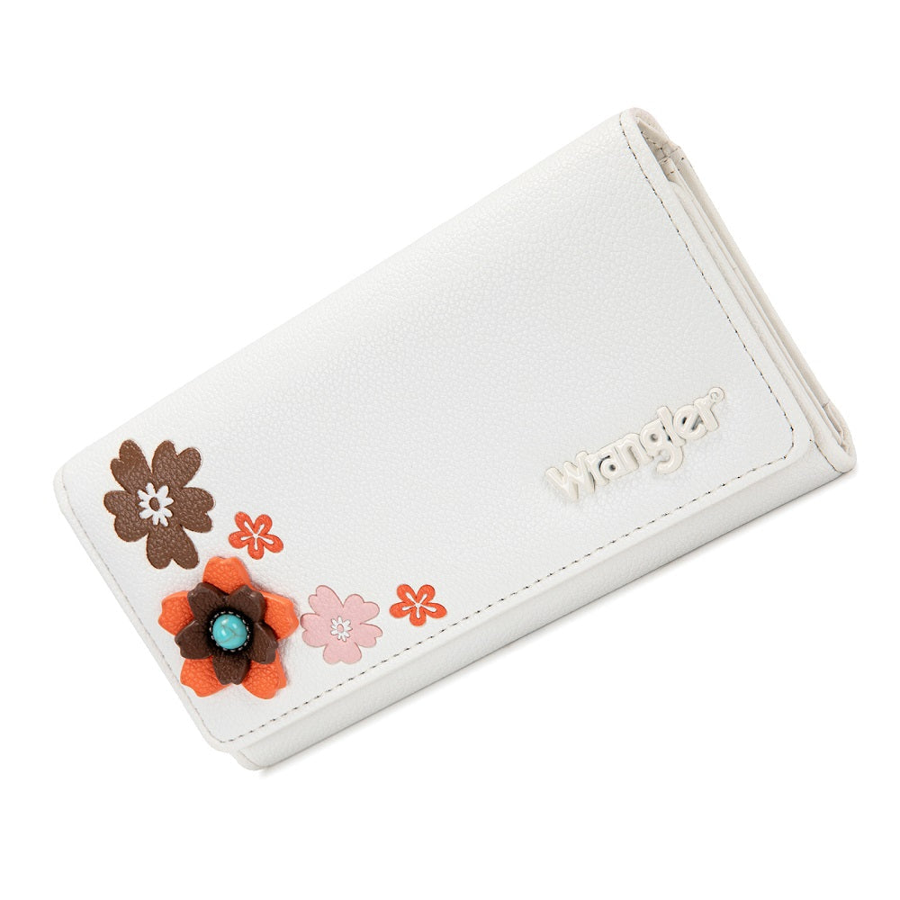 Wrangler Multi Floral Turquoise RFID Long Wallet
