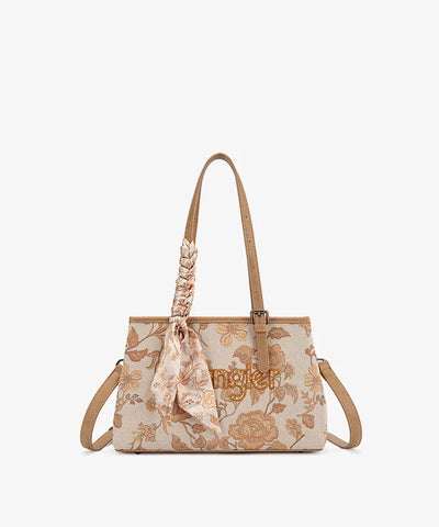Wrangler Vintage Floral Print Canvas Shoulder Bag in GD