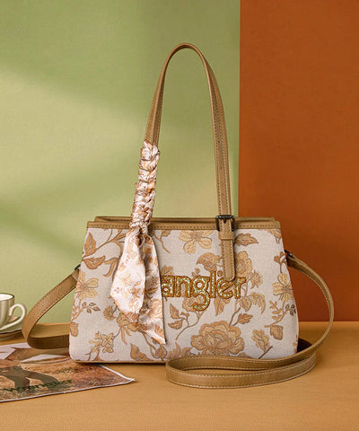 Wrangler Vintage Floral Print Canvas Shoulder Bag in GD
