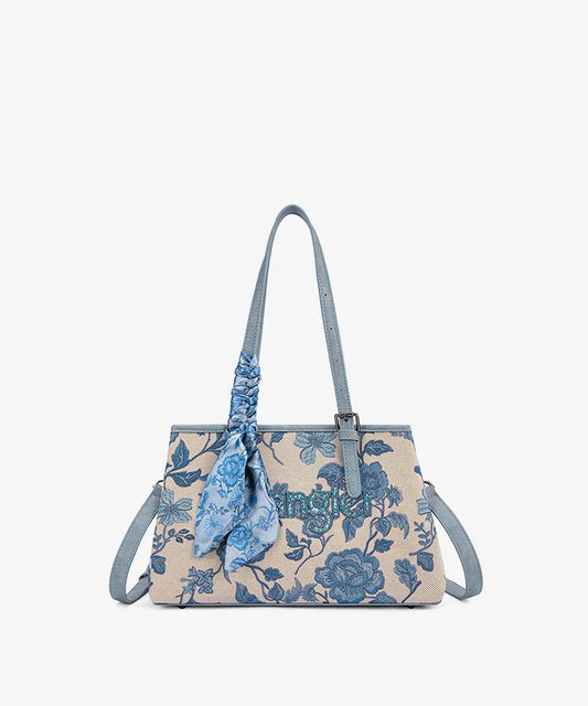Wrangler Vintage Floral Print Canvas Shoulder Bag in JN
