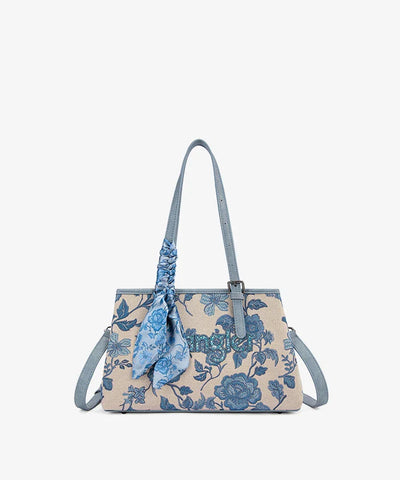 Wrangler Vintage Floral Print Canvas Shoulder Bag in JN