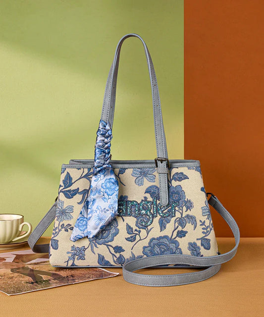 Wrangler Vintage Floral Print Canvas Shoulder Bag in JN