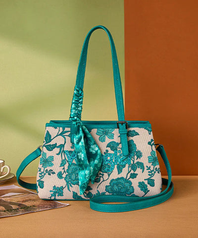 Wrangler Vintage Floral Print Canvas Shoulder Bag in TQ