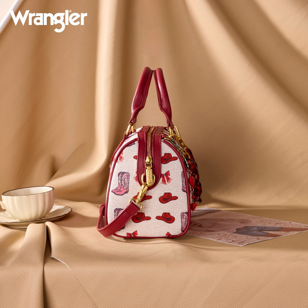 Wrangler Western Print Cowgirl Boston Bag