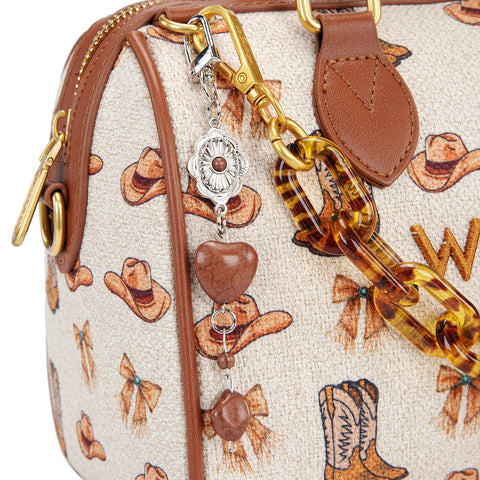 Wrangler Western Print Cowgirl Boston Bag