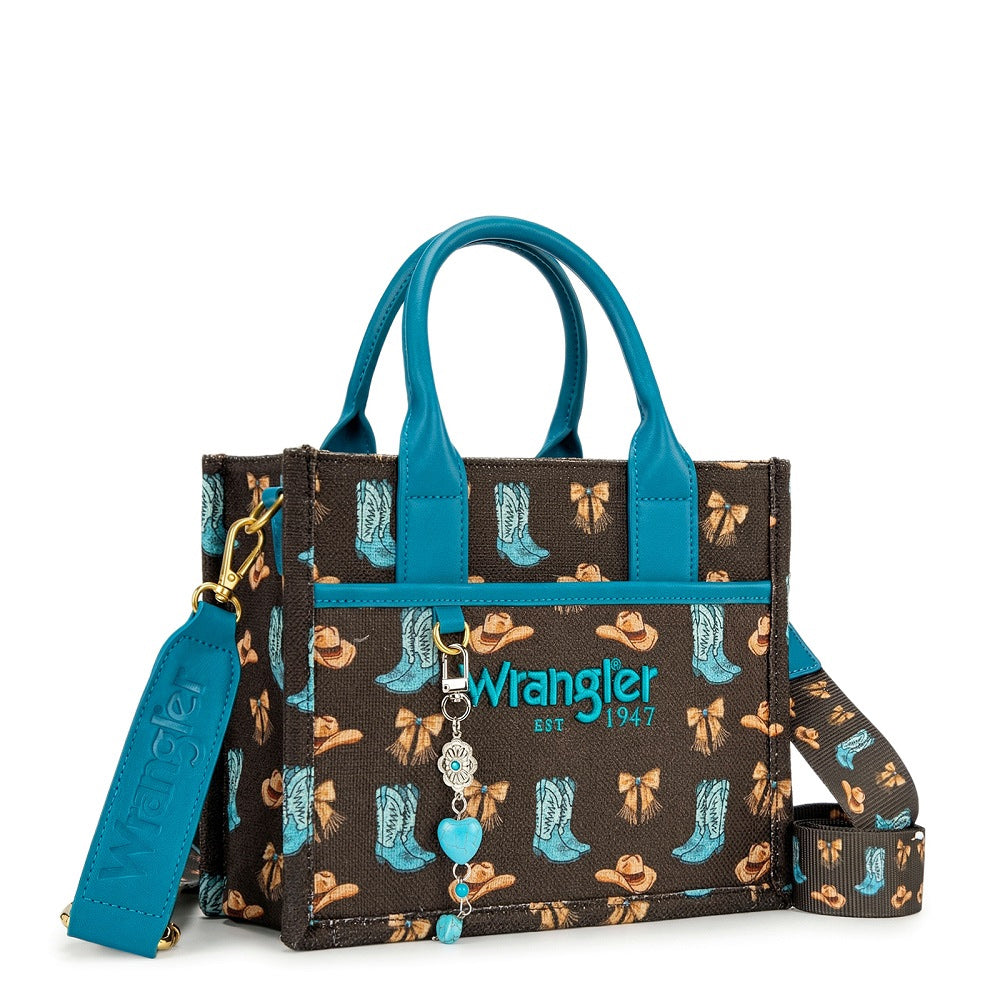 Wrangler Western Print Cowgirl Tote Bag/Crossbody
