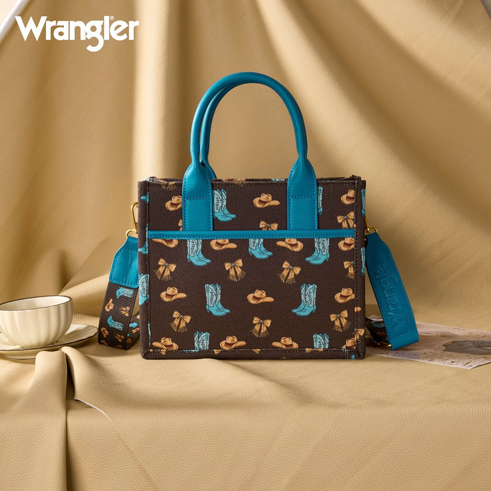 Wrangler Western Print Cowgirl Tote Bag/Crossbody