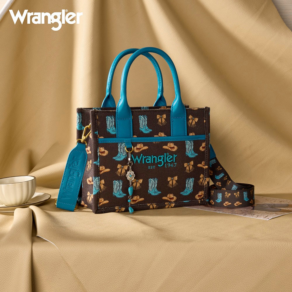 Wrangler Western Print Cowgirl Tote Bag/Crossbody