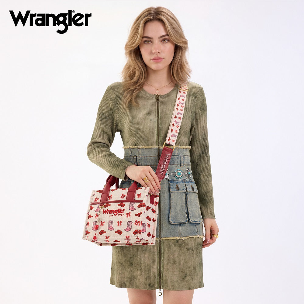 Wrangler Western Print Cowgirl Tote Bag/Crossbody