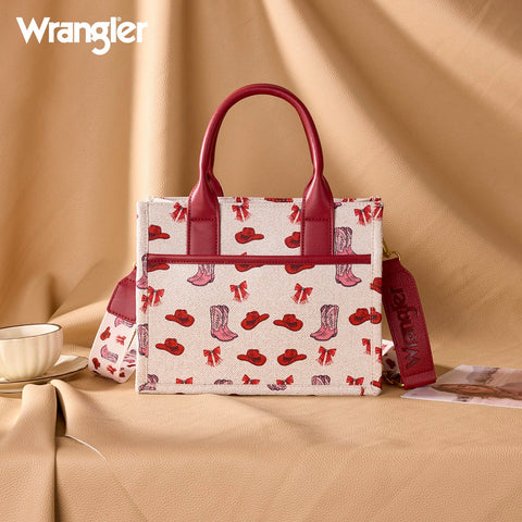 Wrangler Western Print Cowgirl Tote Bag/Crossbody