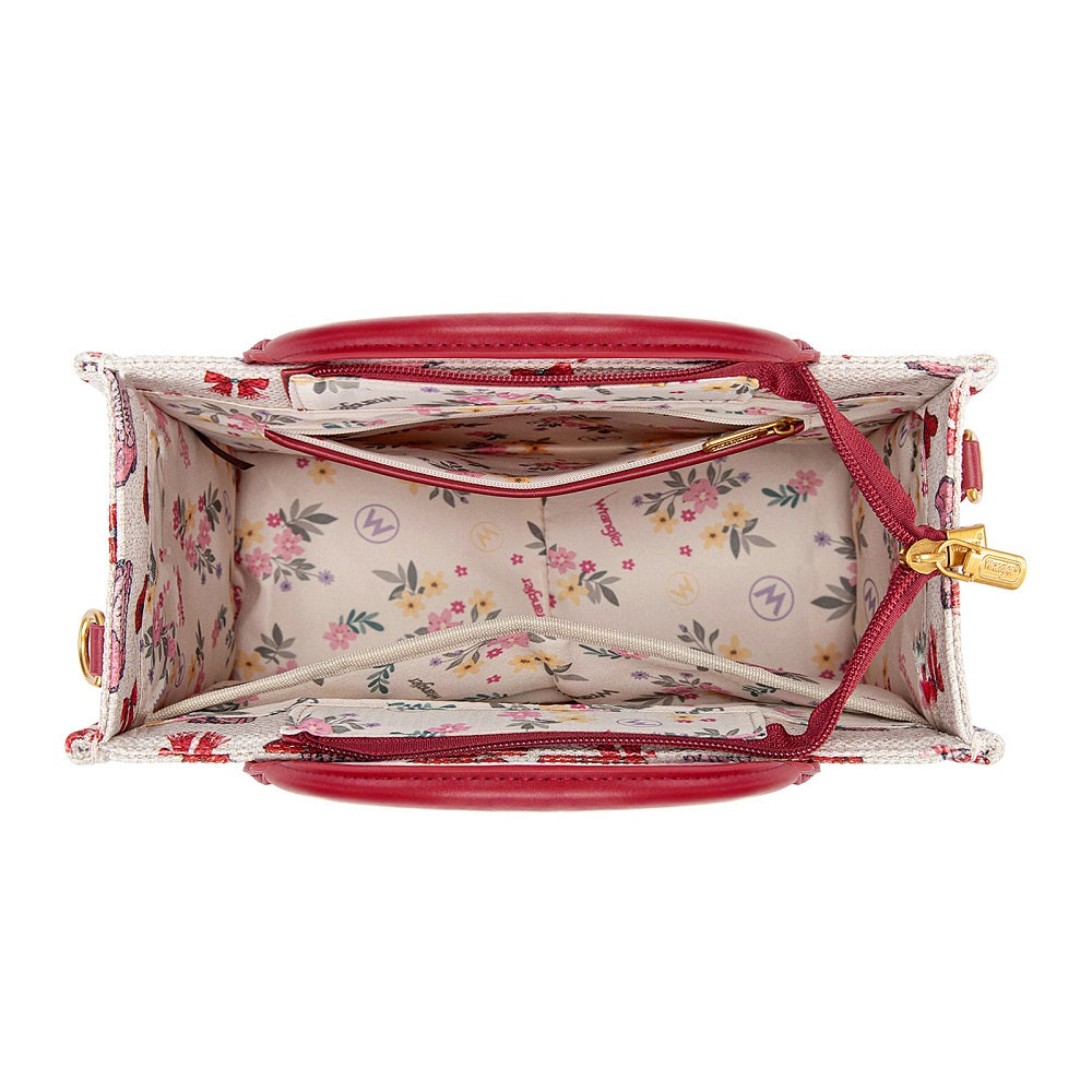 Wrangler Western Print Cowgirl Tote Bag/Crossbody