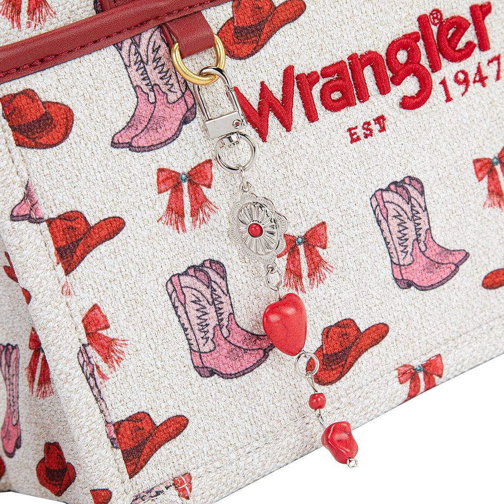 Wrangler Western Print Cowgirl Tote Bag/Crossbody