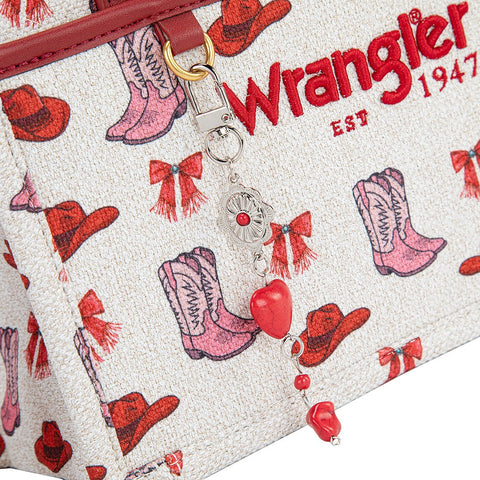 Wrangler Western Print Cowgirl Tote Bag/Crossbody