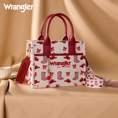 Wrangler Western Print Cowgirl Tote Bag/Crossbody