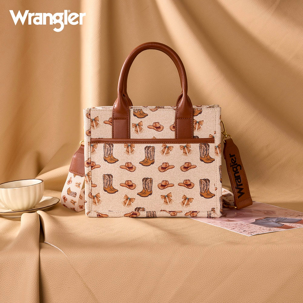 Wrangler Western Print Cowgirl Tote Bag/Crossbody