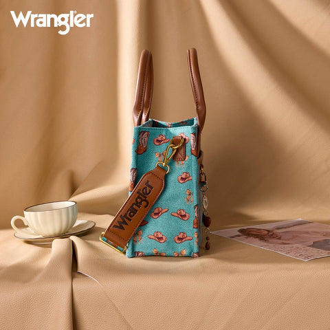 Wrangler Western Print Cowgirl Tote Bag/Crossbody