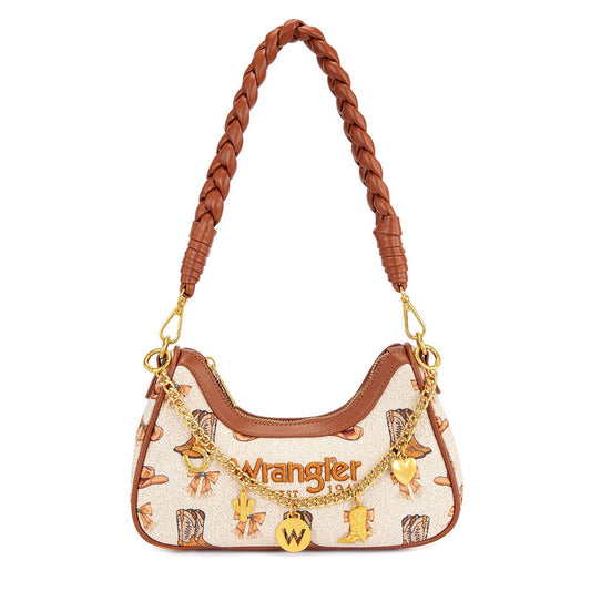 Wrangler Western Cowboy Print Shoulder Bag