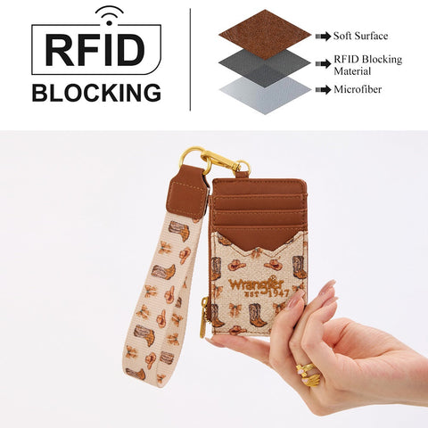 Wrangler Western Print RFID Blocking Wallet