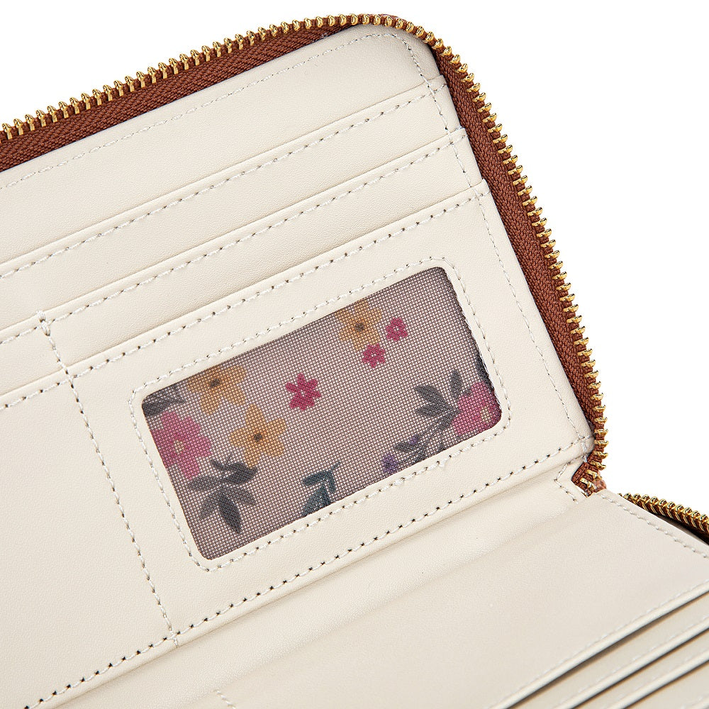 Wrangler Western Print RFID Blocking Zippered Cowgirl Wallet