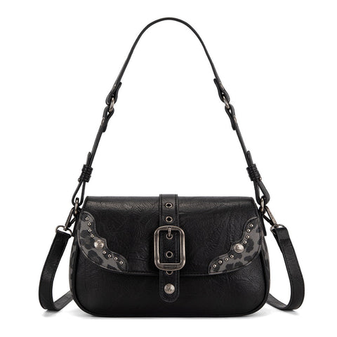 Wrangler Western Buckle Studded Shoulder Crossbody Bag