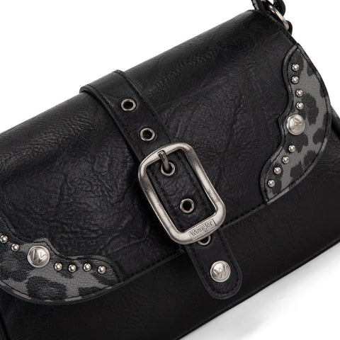 Wrangler Western Buckle Studded Shoulder Crossbody Bag