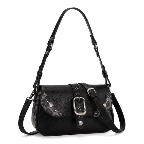 Wrangler Western Buckle Studded Shoulder Crossbody Bag