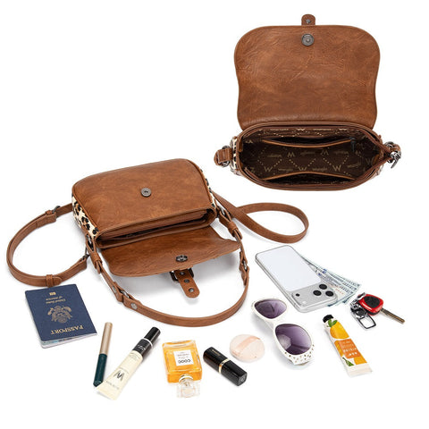 Wrangler Western Buckle Studded Shoulder Crossbody Bag