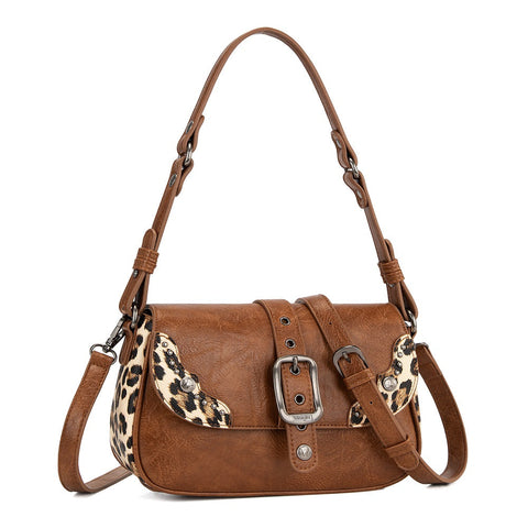 Wrangler Western Buckle Studded Shoulder Crossbody Bag
