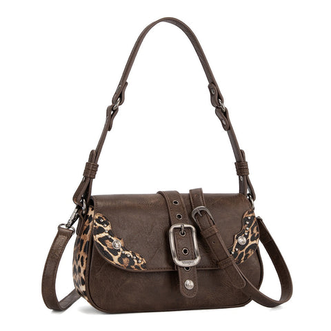 Wrangler Western Buckle Studded Shoulder Crossbody Bag