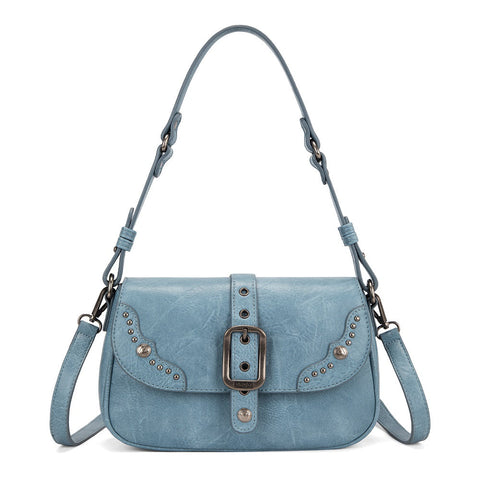 Wrangler Western Buckle Studded Shoulder Crossbody Bag