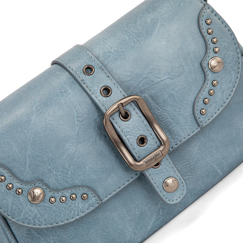 Wrangler Western Buckle Studded Shoulder Crossbody Bag