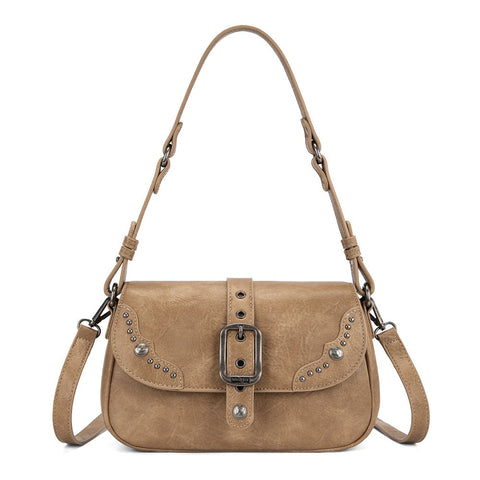 Wrangler Western Buckle Studded Shoulder Crossbody Bag