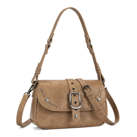 Wrangler Western Buckle Studded Shoulder Crossbody Bag