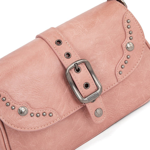 Wrangler Western Buckle Studded Shoulder Crossbody Bag
