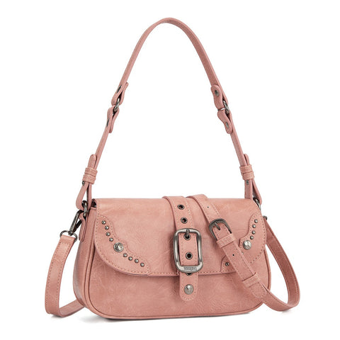 Wrangler Western Buckle Studded Shoulder Crossbody Bag