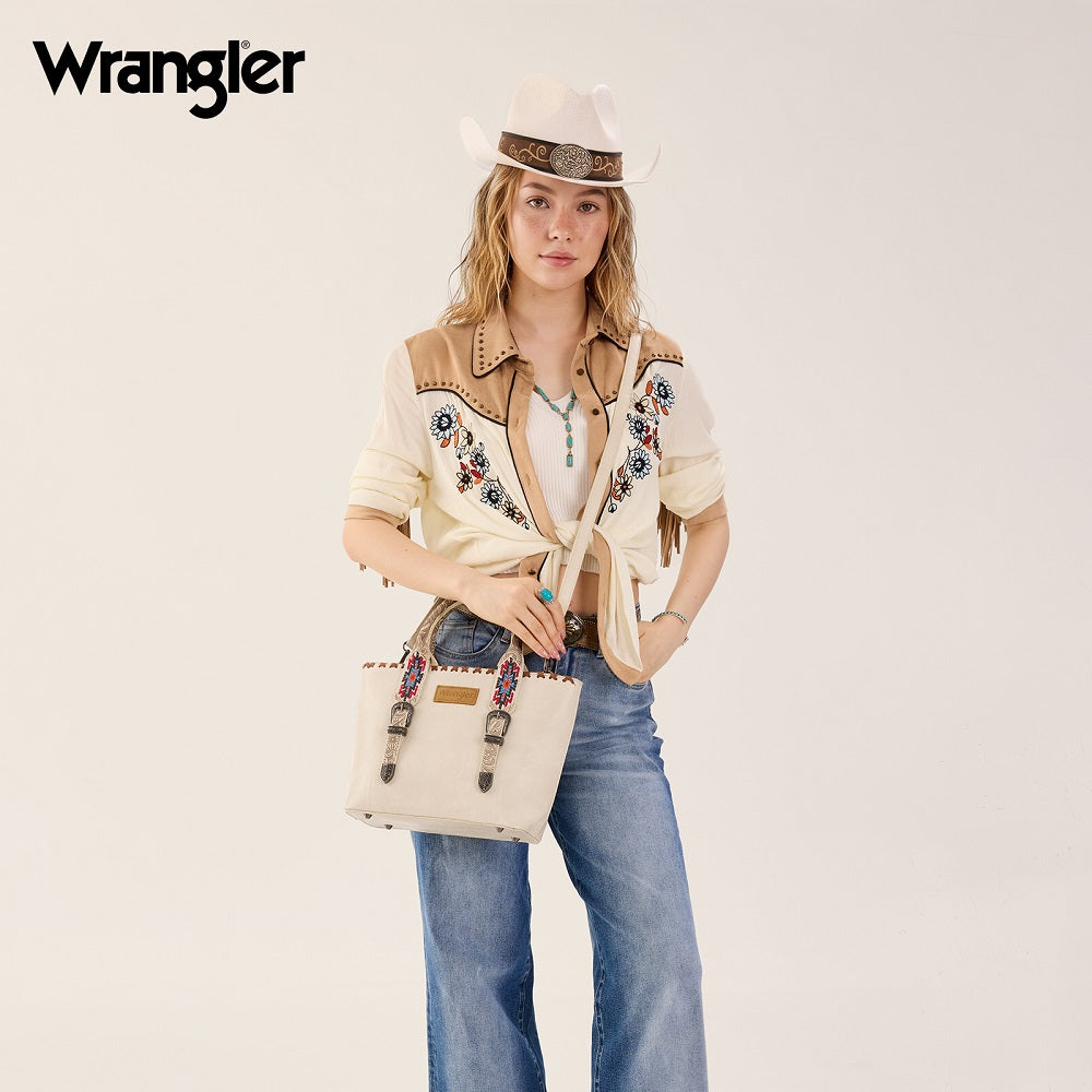Wrangler Western Embroidery Tote Bag