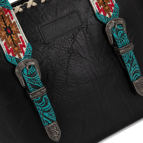 Wrangler Western Embroidery Tote Bag